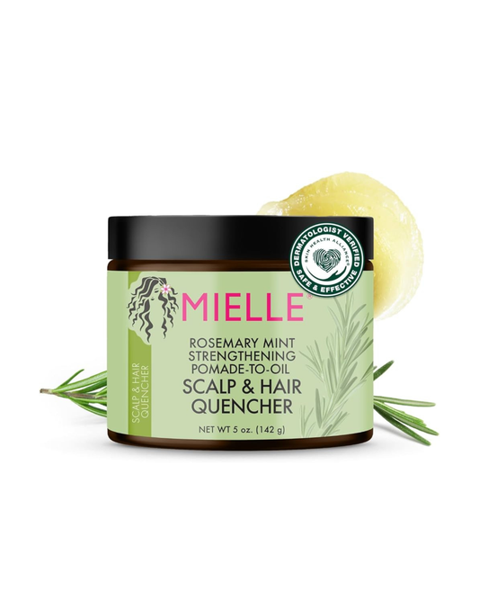 MIELLE Rosemary Mint Strengthening Pomade-to-Oil Scalp & Hair Quencher 142g