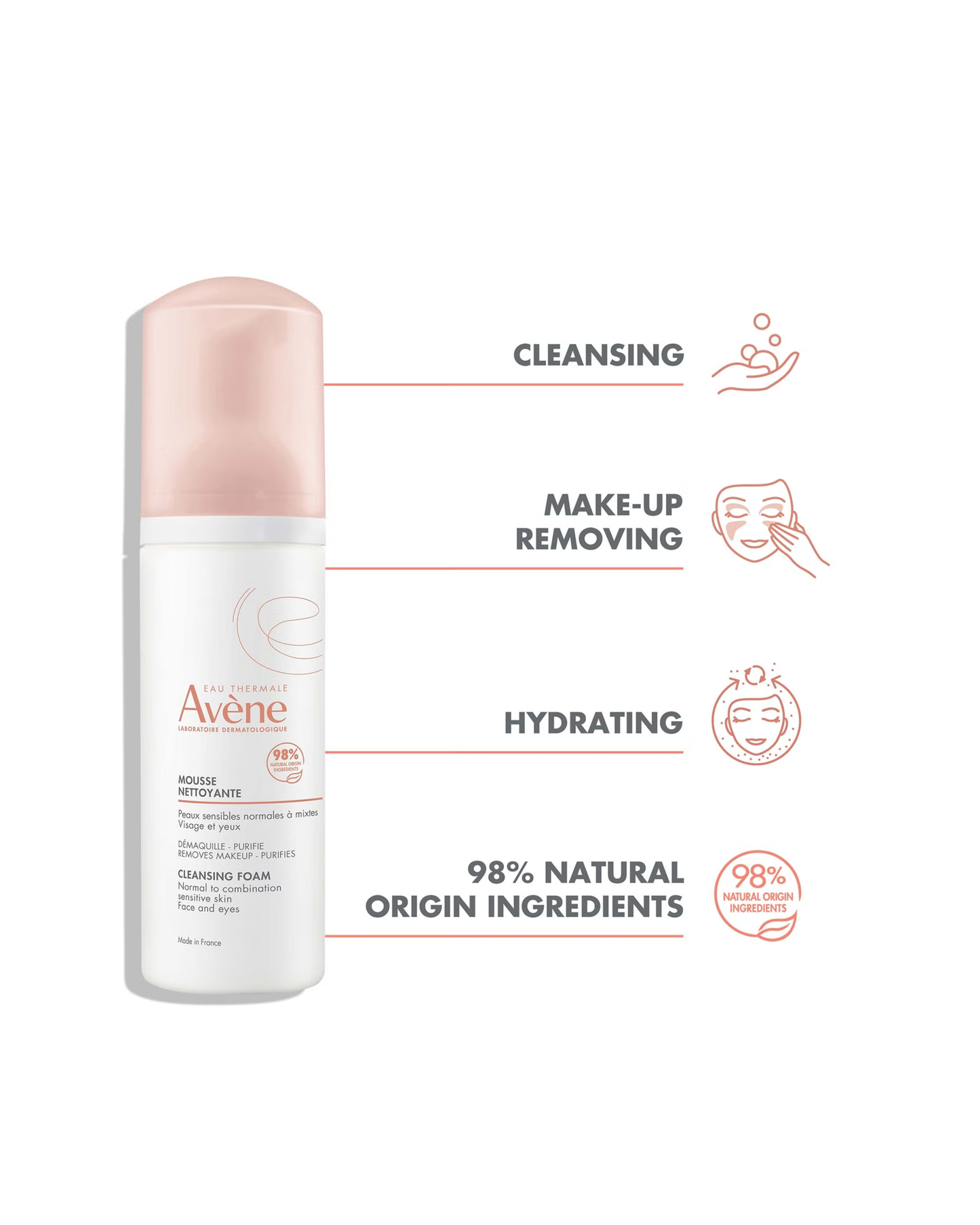 Avène Mousse Nettoyante Cleansing Foam 150ml