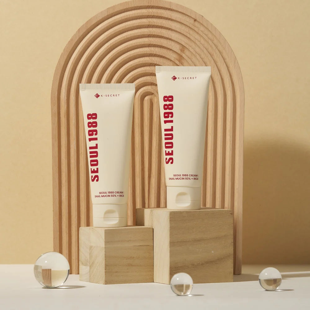 K-Secret SEOUL 1988 Cream : Snail Mucin 93% + Rice 100ml