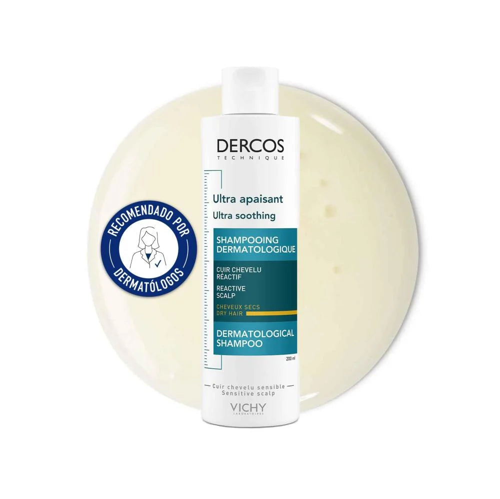 Vichy Dercos Ultra Soothing Shampoo Yellow 200ml