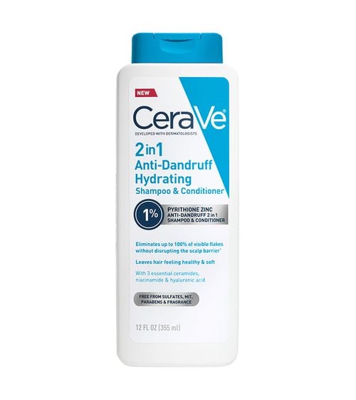 CeraVe 2-in-1 Anti-Dandruff Hydrating Shampoo & Conditioner