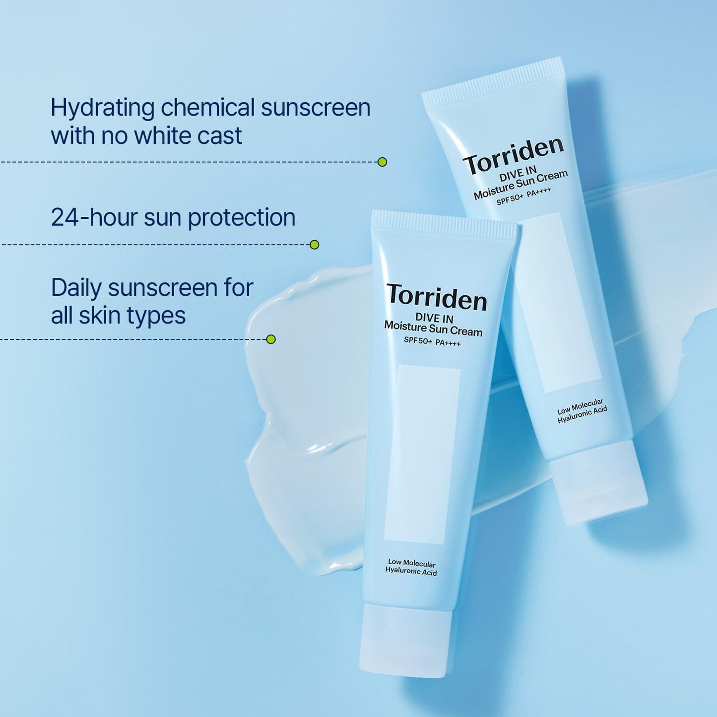 TORRIDEN Dive In Moisture Sun Cream SPF50+ PA++++ 60ml
