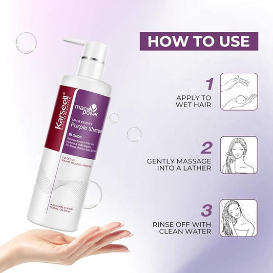 KARSEELL Maca Essence Purple Shampoo Blonde 500ml