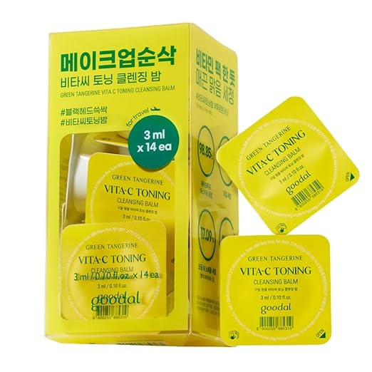 GOODAL Green Tangerine Vita-C Toning Cleansing Balm Travel Kit (14 pieces)