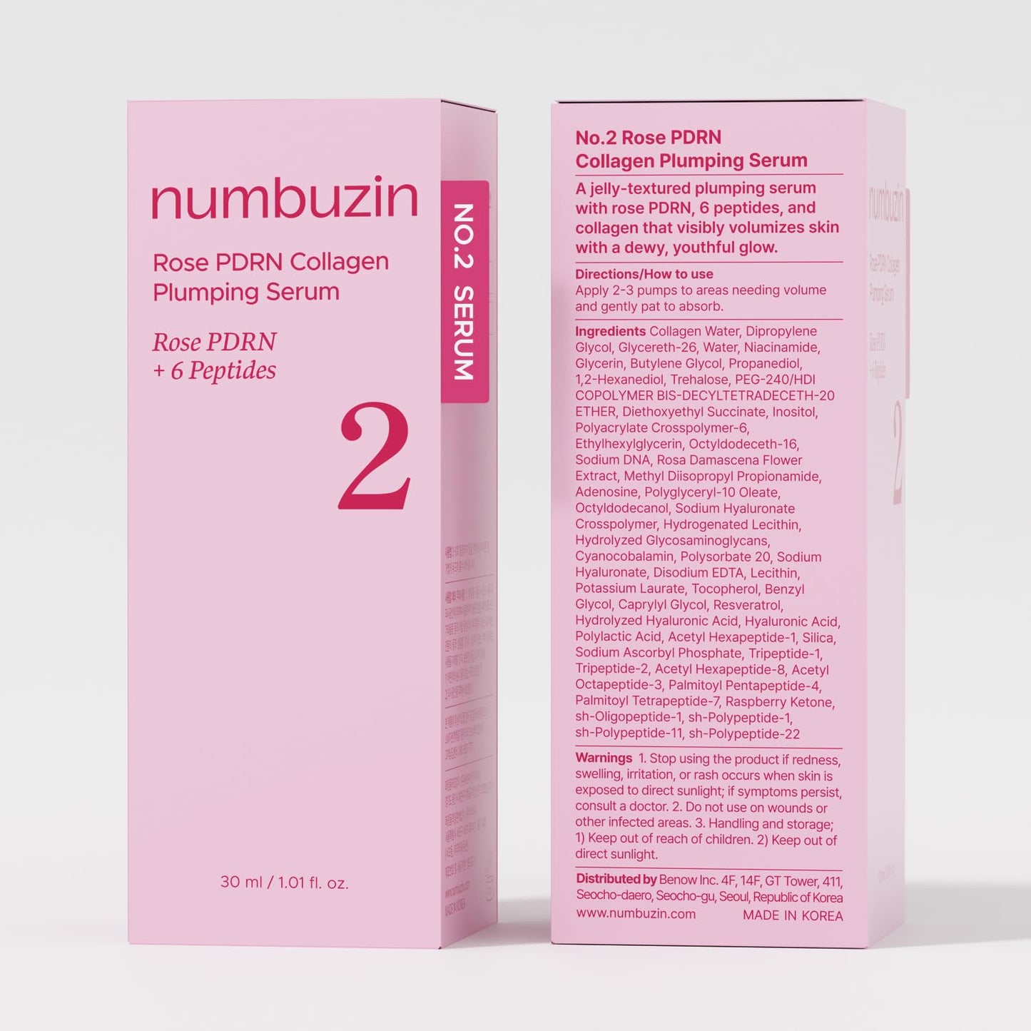 NUMBUZIN No.2 Rose PDRN Collagen Plumping Serum 30ml