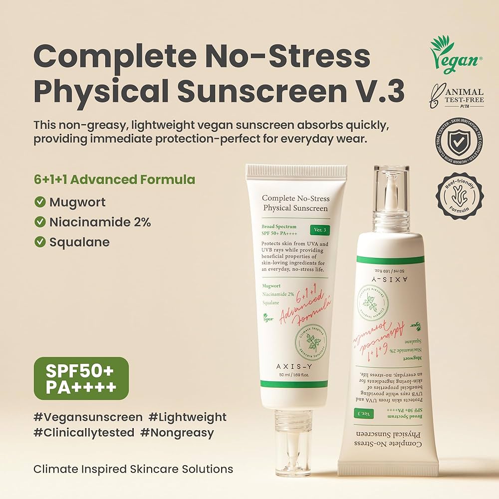 Axis-Y Complete No-Stress Physical Sunscreen 50ml