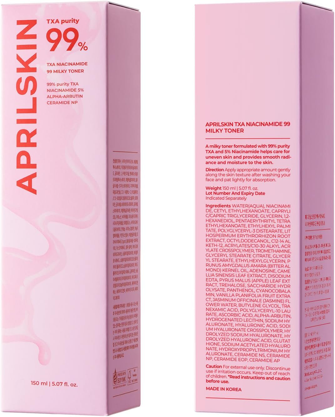 APRILSKIN TXA+Niacinamide 99 Pink Milky Toner 150ml