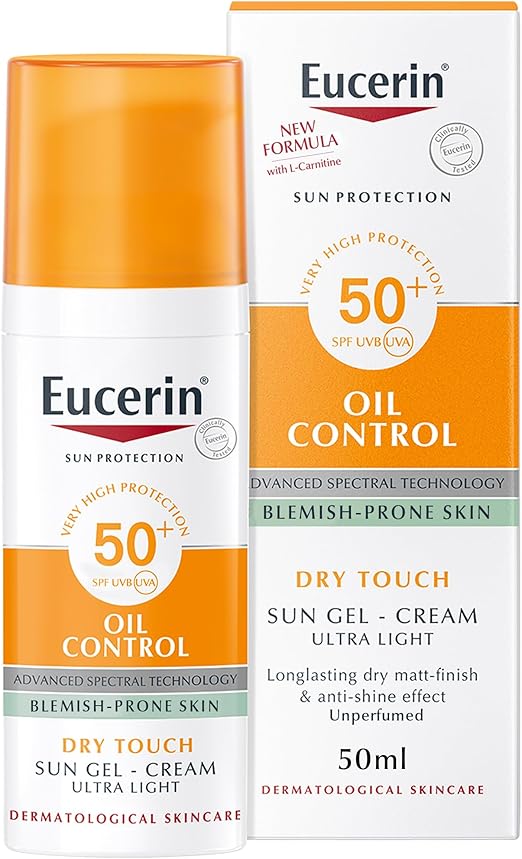 Eucerin Sun Protection SPF 50+ Oil Control Dry Touch Sun Gel - Cream 50ml