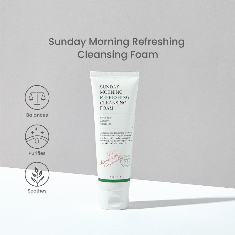 Axis-Y Sunday Morning Refreshing Cleansing Foam 120ml