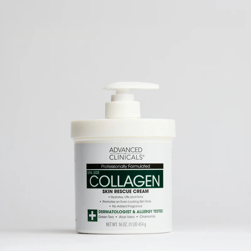 Advanced Clinicals Collagen Skin Rescue Cream 454g