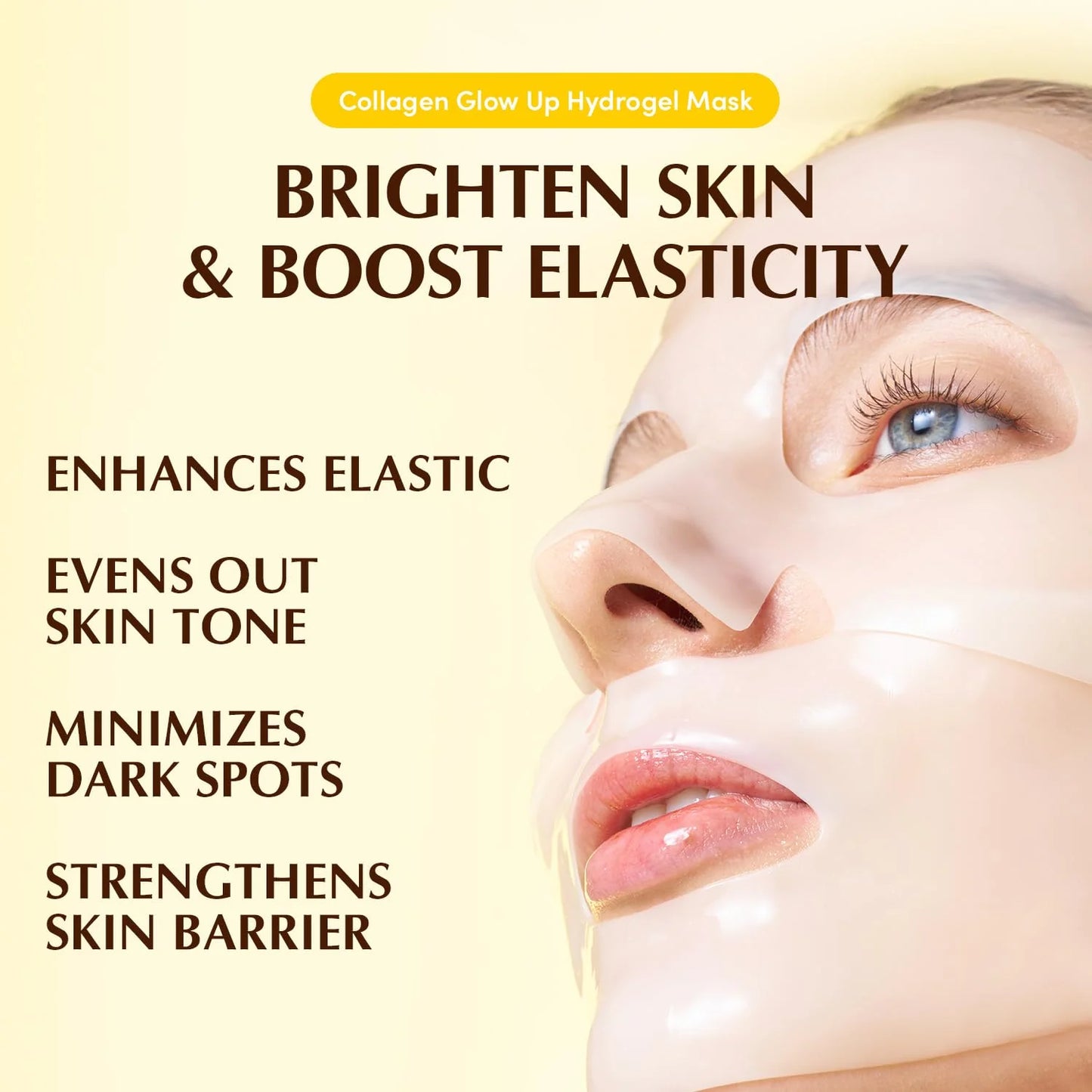 EQQUALBERRY Bouncy Day COLLAGEN Glow up Hydrogel Mask (4 Masks)