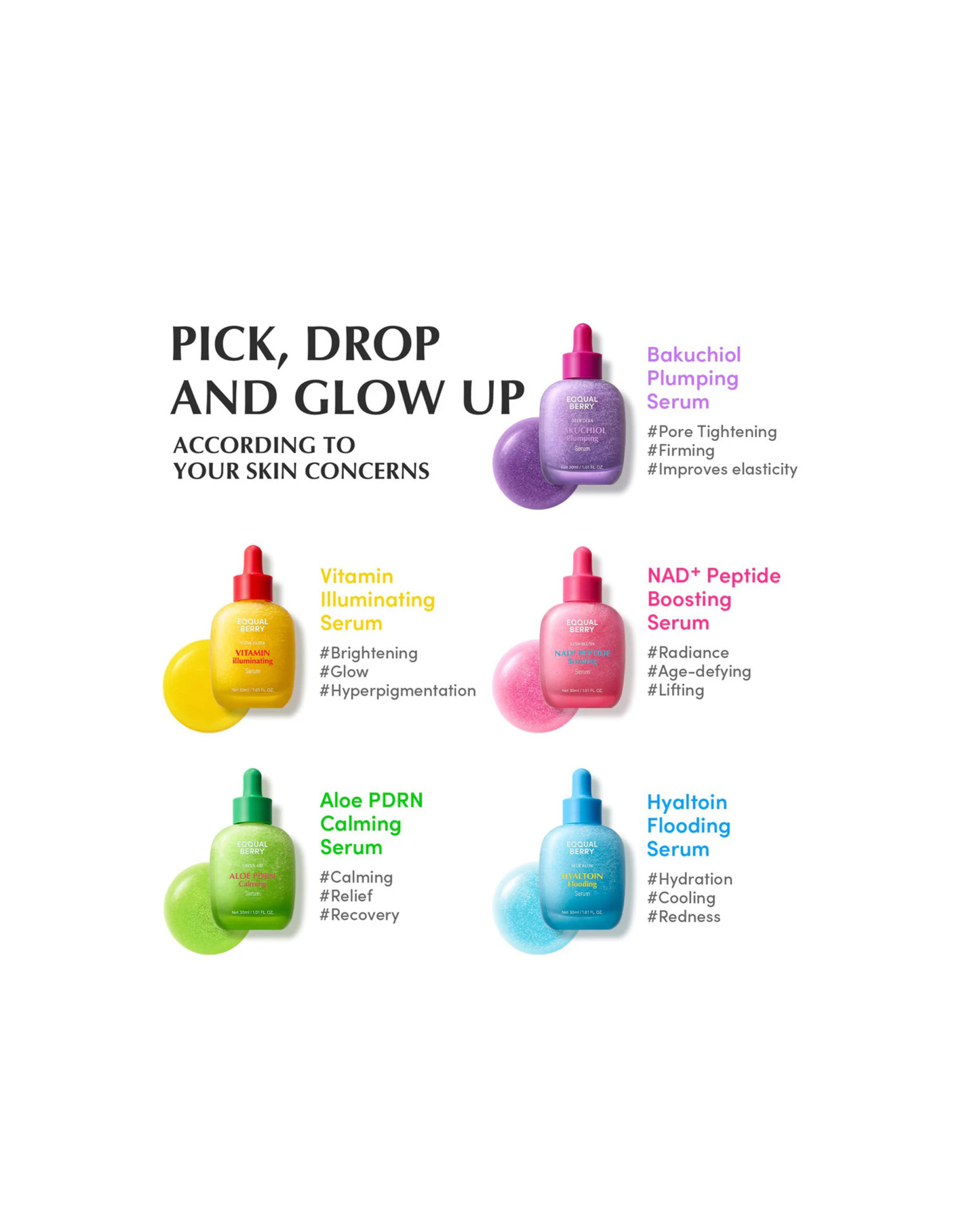 EQQUALBERRY NAD+ Peptide Boosting Serum 30ml