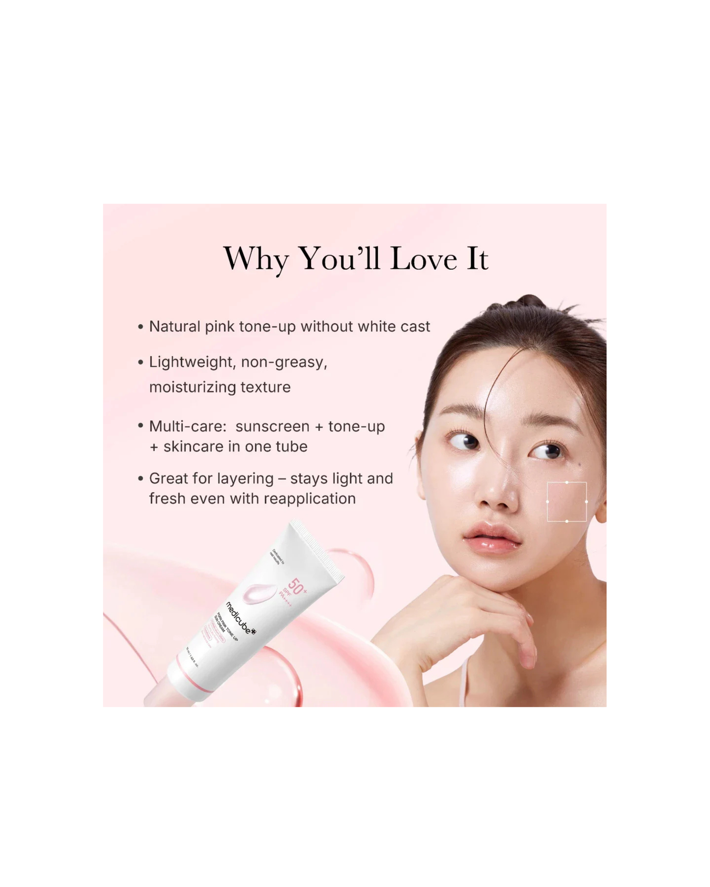 MEDICUBE PDRN Pink Tone Up Sun Cream 50ml