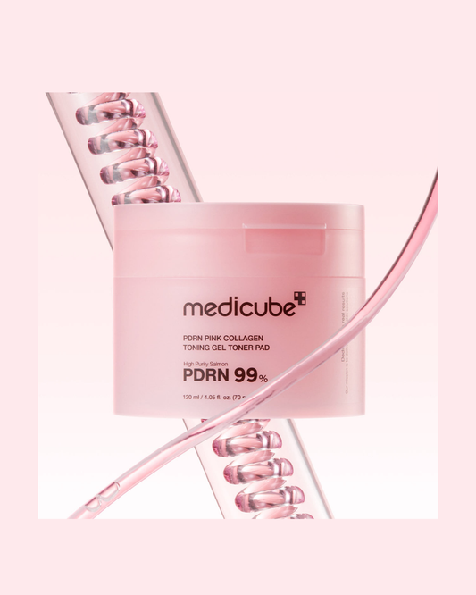 MEDICUBE PDRN Pink Collagen Toning Gel Toner Pad (70 Pads)