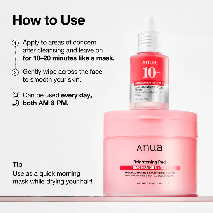 ANUA Niacinamide 5 TXA Brightening Pad (60 Pads)