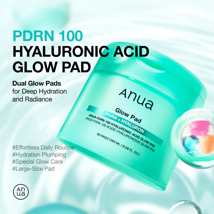 ANUA PDRN 100 Hyaluronic Acid Glow Pad (60 Pads)