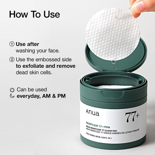 ANUA Heartleaf 77 Clear Pad (70 Pads)