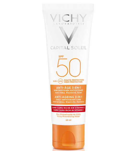 Vichy Anti-Age 3-in-1 50ml – Anti-Aging, Hydrating, and Firming Treatment