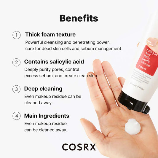 COSRX Salicylic Acid Daily Gentle Cleanser