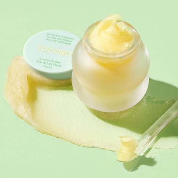 Tocobo Lemon Sugar Scrub Lip Mask 20ml – Exfoliating & Moisturizing Lip Care