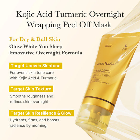 MEDICUBE Kojic Acid Turmeric Night Wrapping Mask