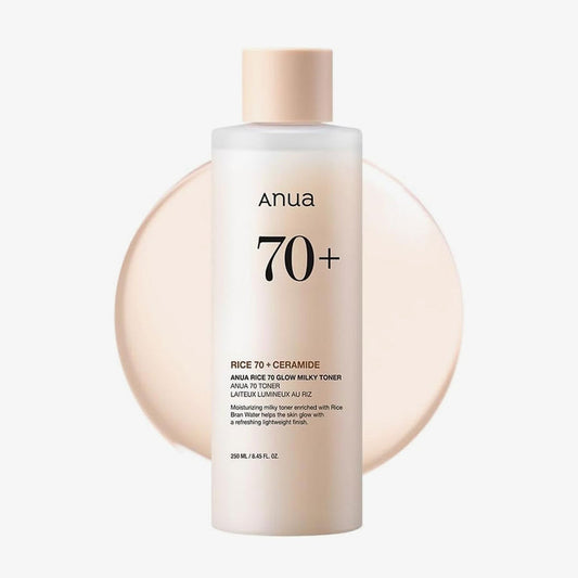 Anua Rice 70+ Glow Milky Rice Toner - 250ml