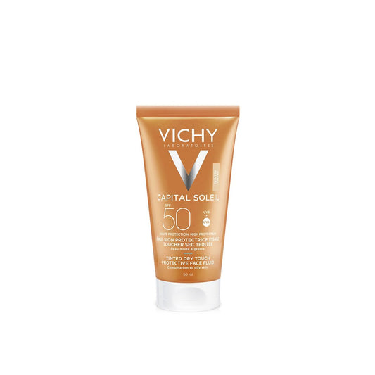 Vichy Dry Touch Protective Face Fluid SPF 50 50ml – Lightweight, High Protection Sunscreen