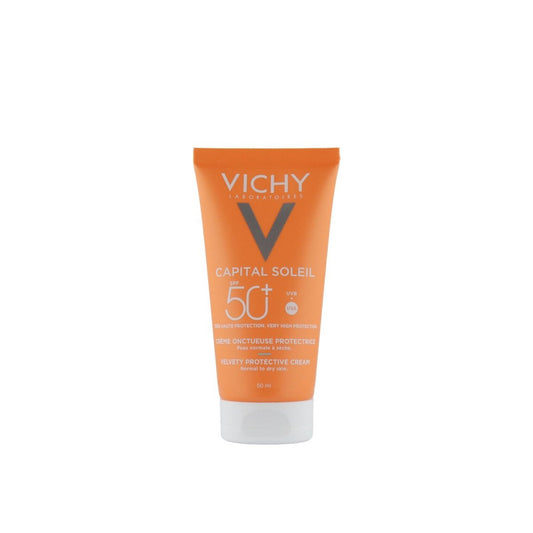 Vichy Velvety Protective Cream SPF 50+ 50ml – High Protection & Soft, Smooth Finish