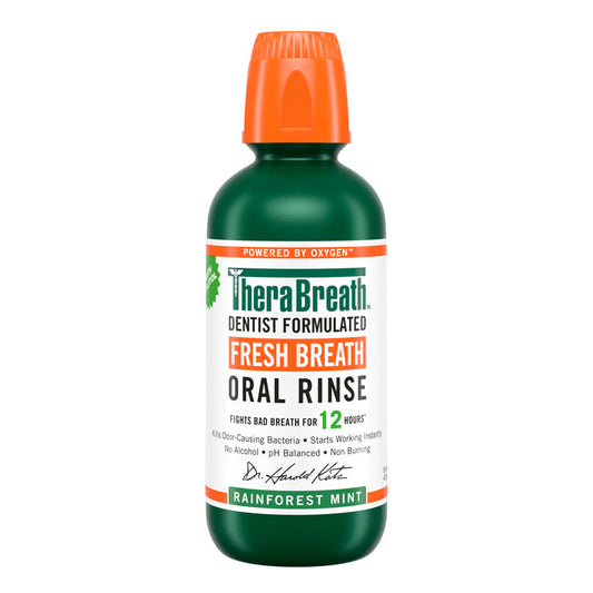 TheraBreath Fresh Breath Mouthwash (Green) 8320 – Long-Lasting Freshness & Protection