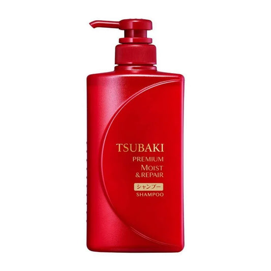 Tsubaki Premium Moist & Repair Shampoo 490ml – Moisturizing & Restorative Hair Care