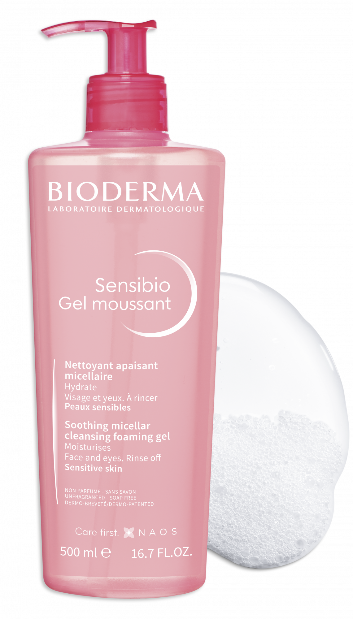 BIODERMA Sensibio Gel Moussant Soothing Micellar Cleansing Foaming Gel