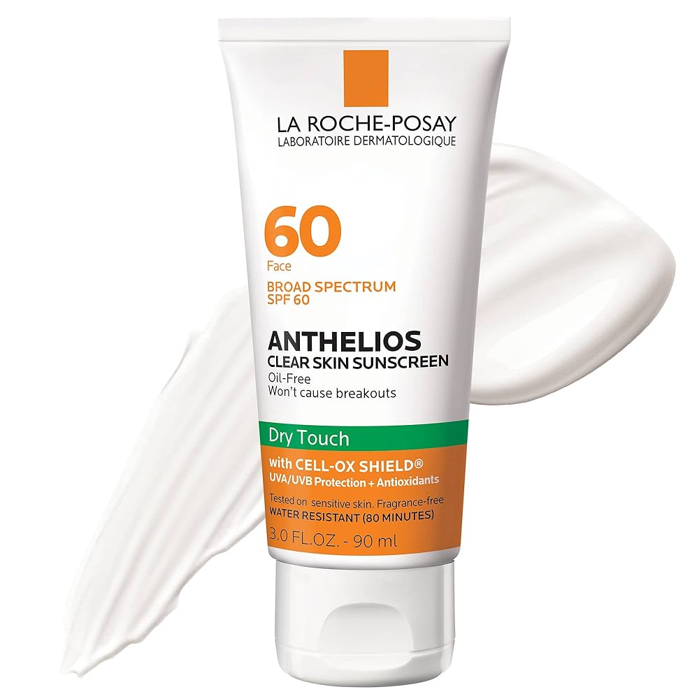 La Roche-Posay Sunscreen SPF 60 Anthelios Clear Skin Dry Touch 90ml