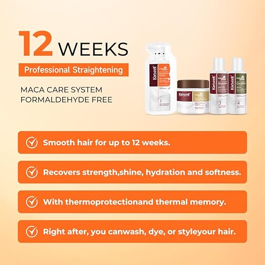 KARSEELL Maca Essence Hair Straightening Kit (4 Pieces)