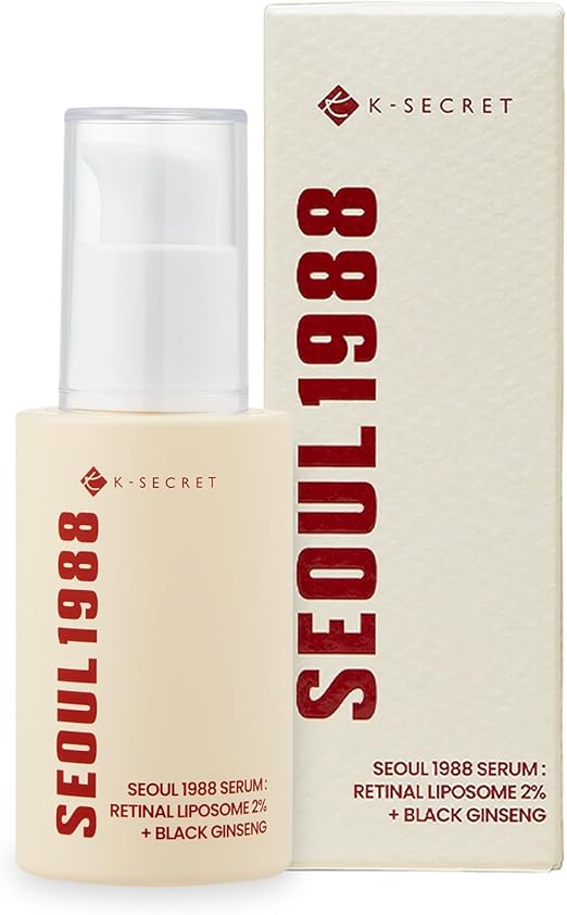 K-SECRET SEOUL 1988 Retinal Serum: 2% Retinal Liposome Black Ginseng 30ml