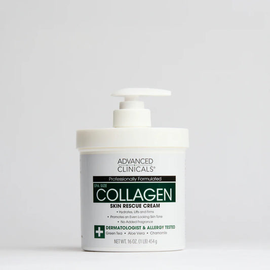 Advanced Clinicals Collagen Skin Rescue Cream 454g