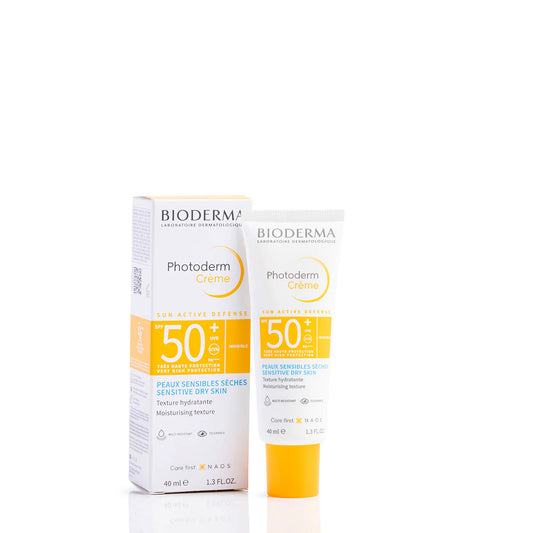 Bioderma Photoderm Creme SPF 50+ Sunscreen for Sensitive Dry Skin 40ml(Blue)