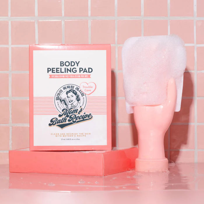 Mom's Bath Recipe Body Peeling Pad Trouble Care (8 Pads)