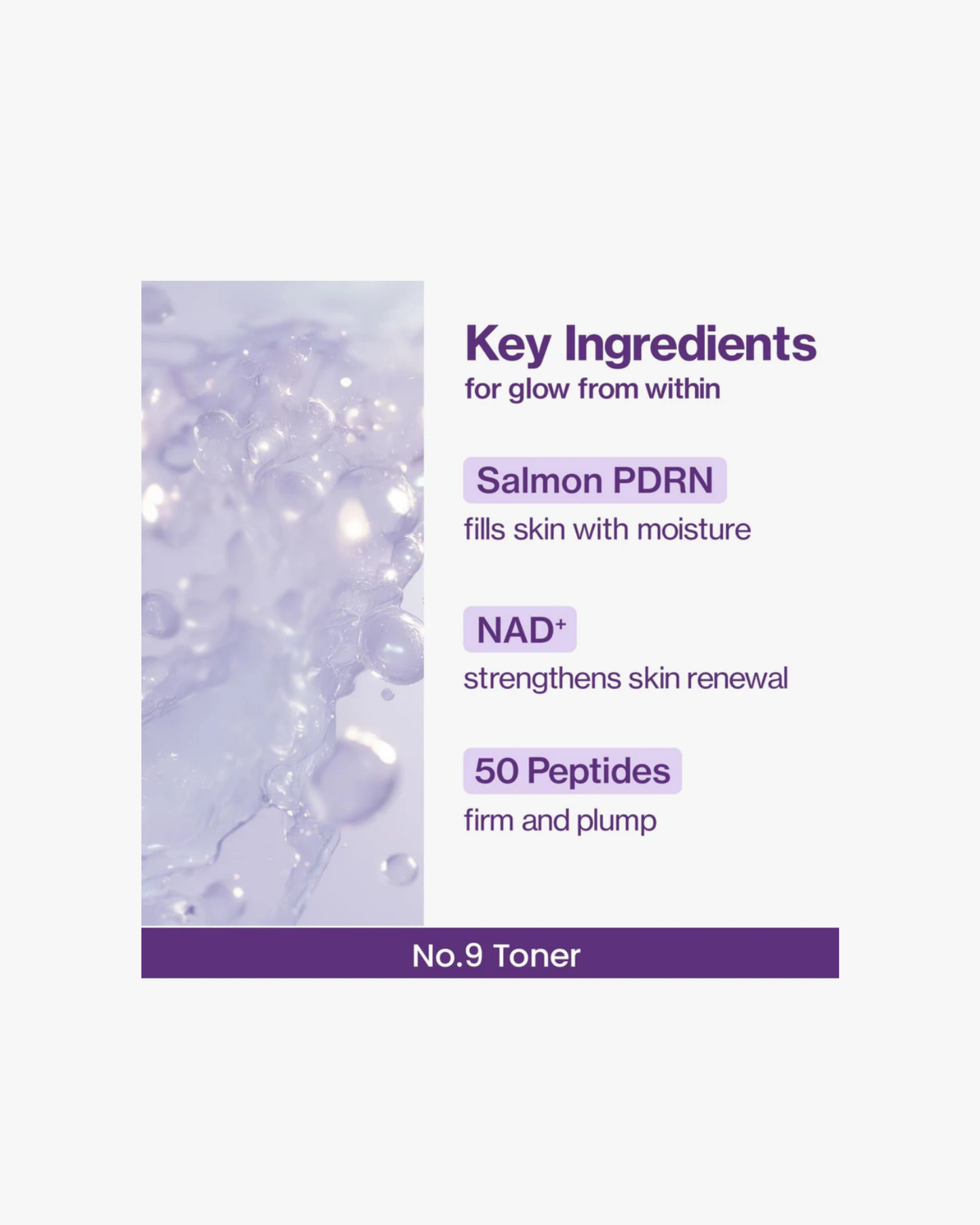 NUMBUZIN No.9+ NAD+ PDRN Glow Boosting Toner 150ml
