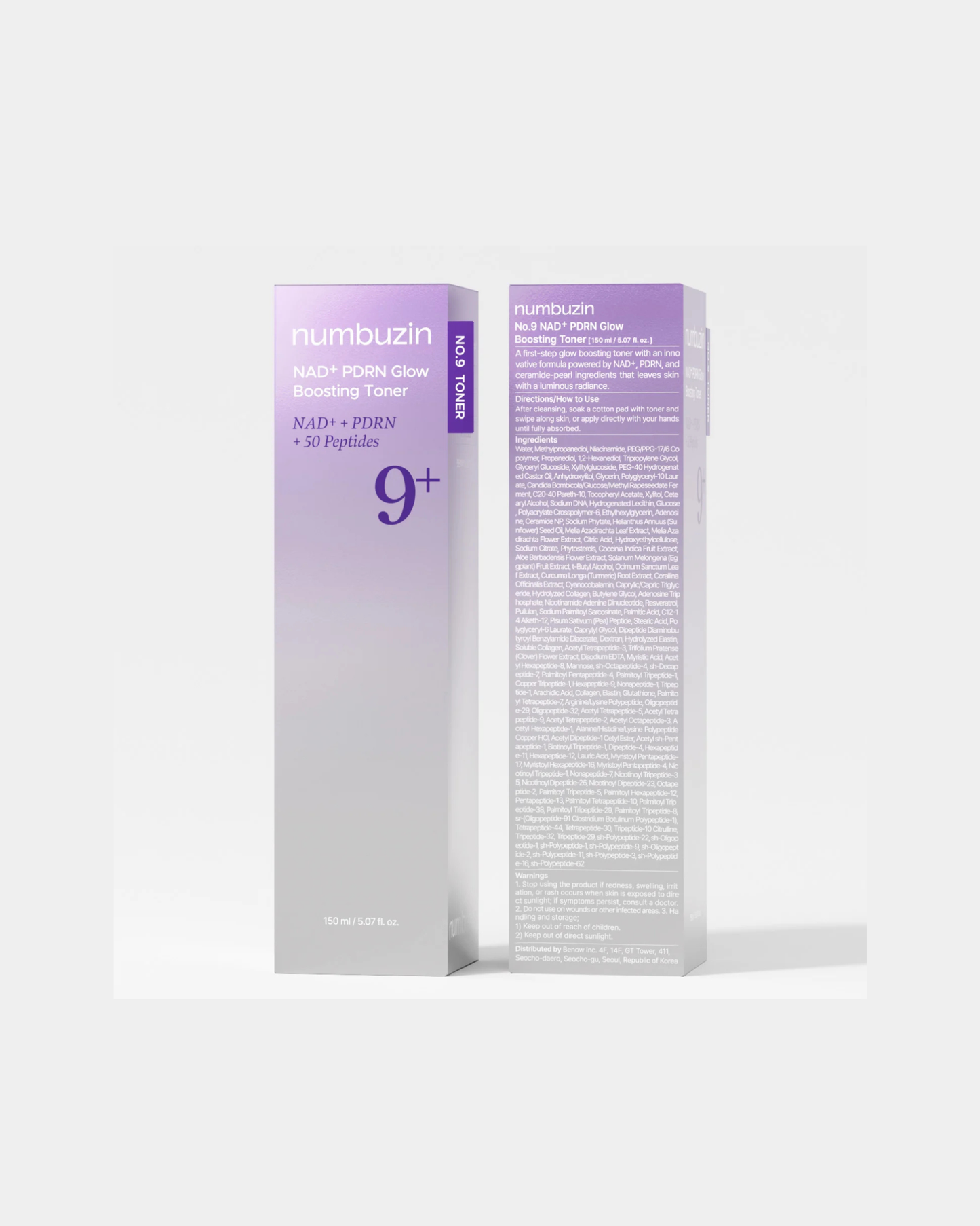 NUMBUZIN No.9+ NAD+ PDRN Glow Boosting Toner 150ml