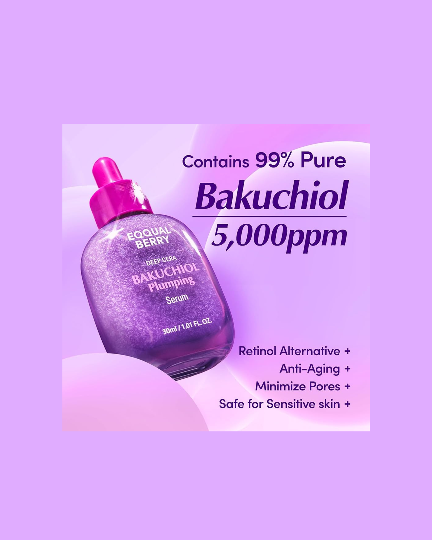 EQQUALBERRY Bakuchiol Plumping Serum 30ml
