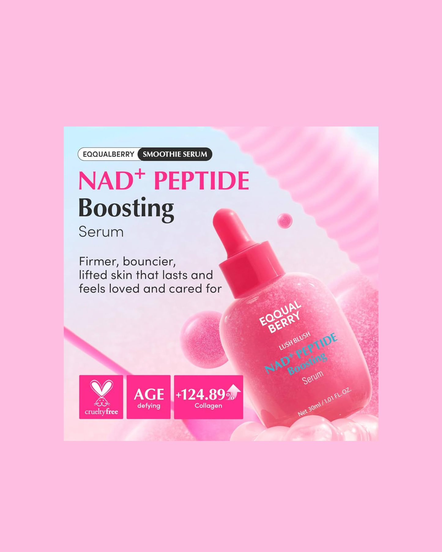EQQUALBERRY NAD+ Peptide Boosting Serum 30ml