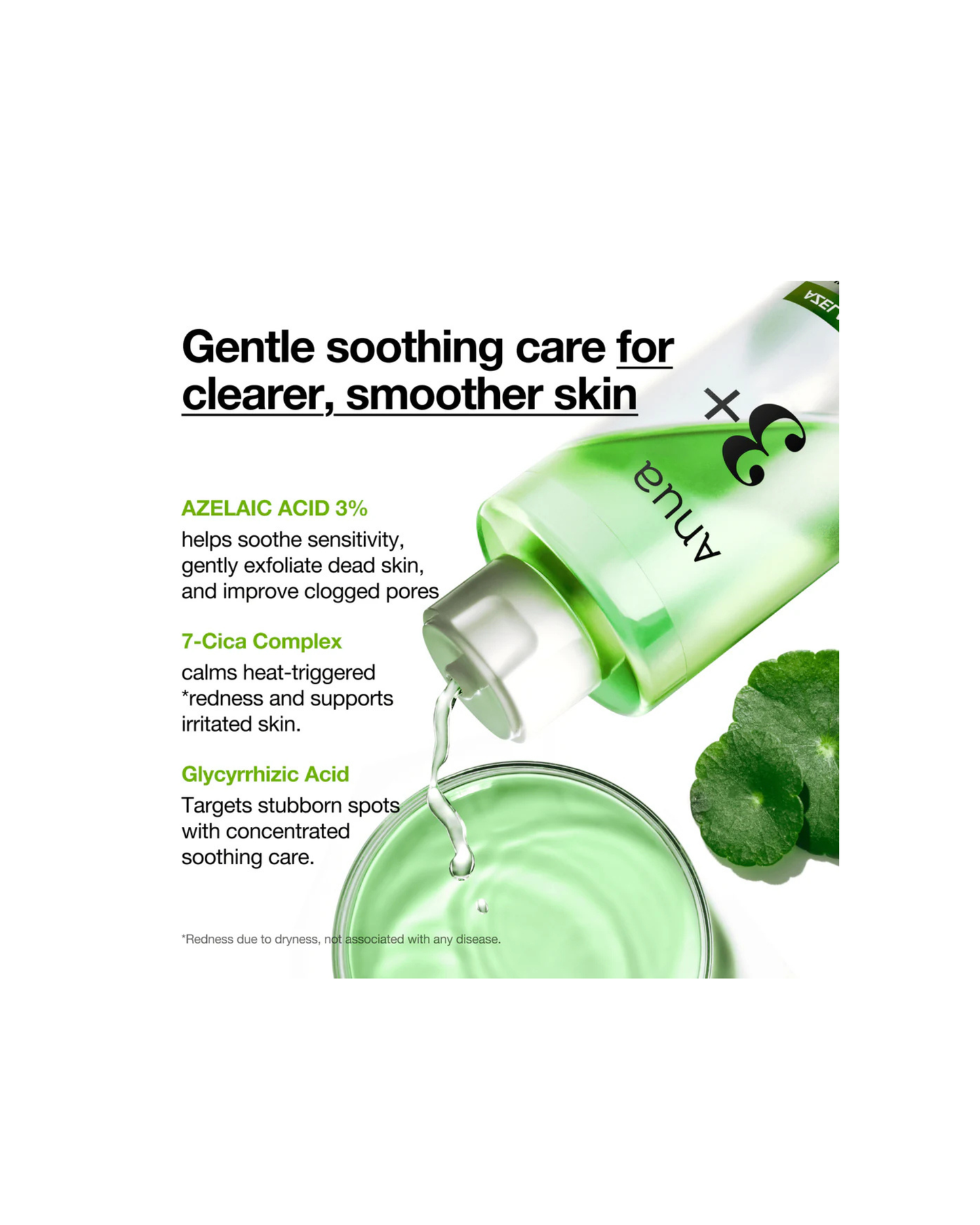 ANUA Azelaic Acid 3 Cica Skin Clarifying Toner 250ml