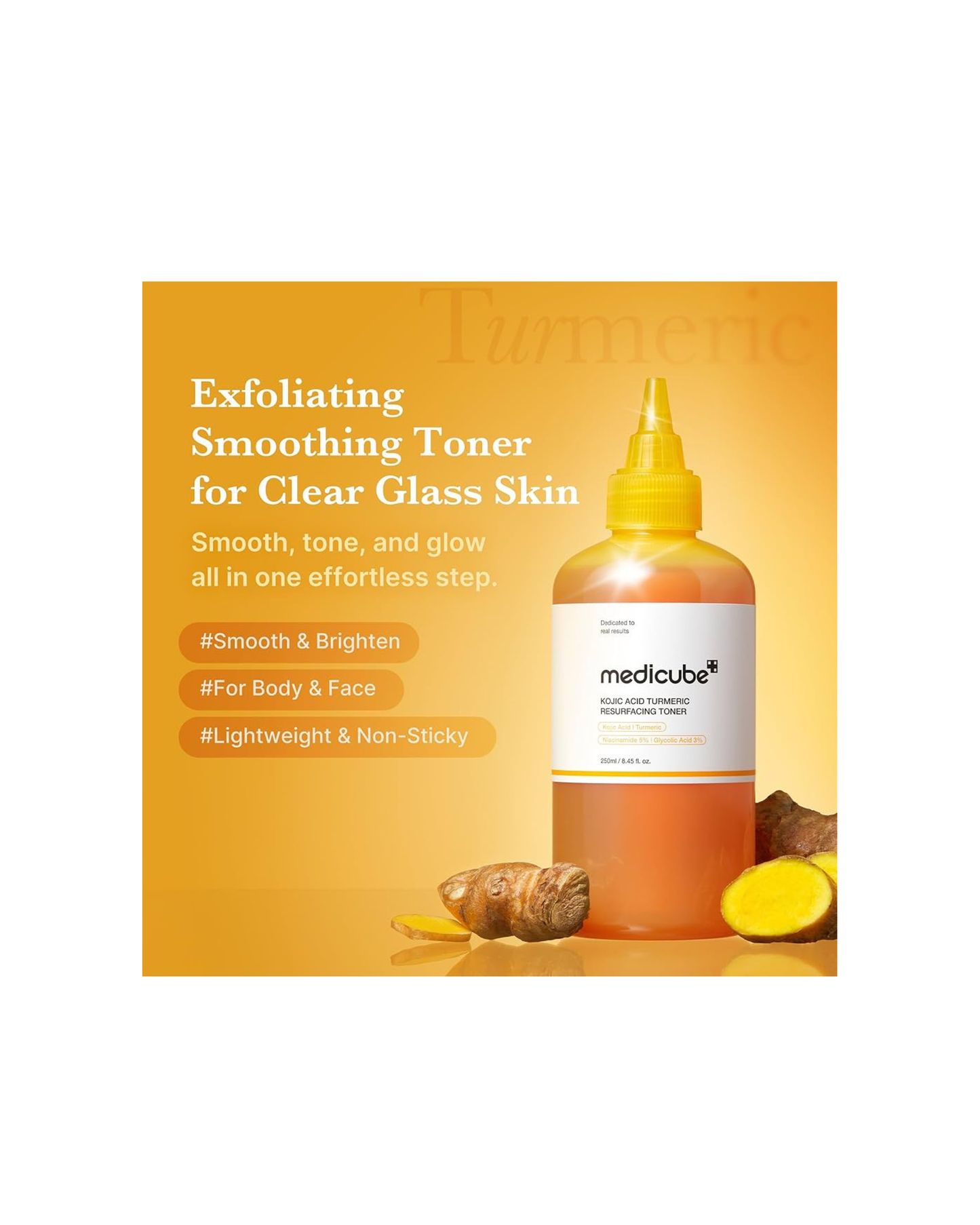 MEDICUBE Kojic Acid Turmeric Resurfacing Toner 250ml