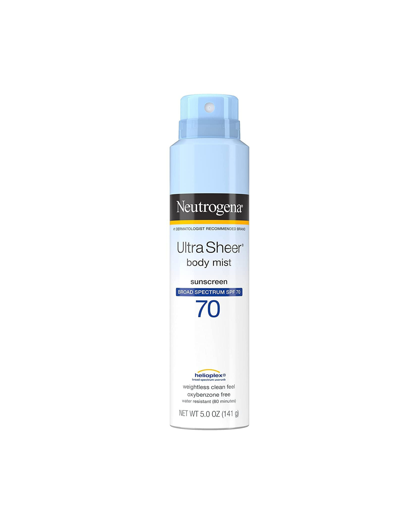 NEUTROGENA Ultra Sheer Body Mist Sunscreen SPF 70 141g