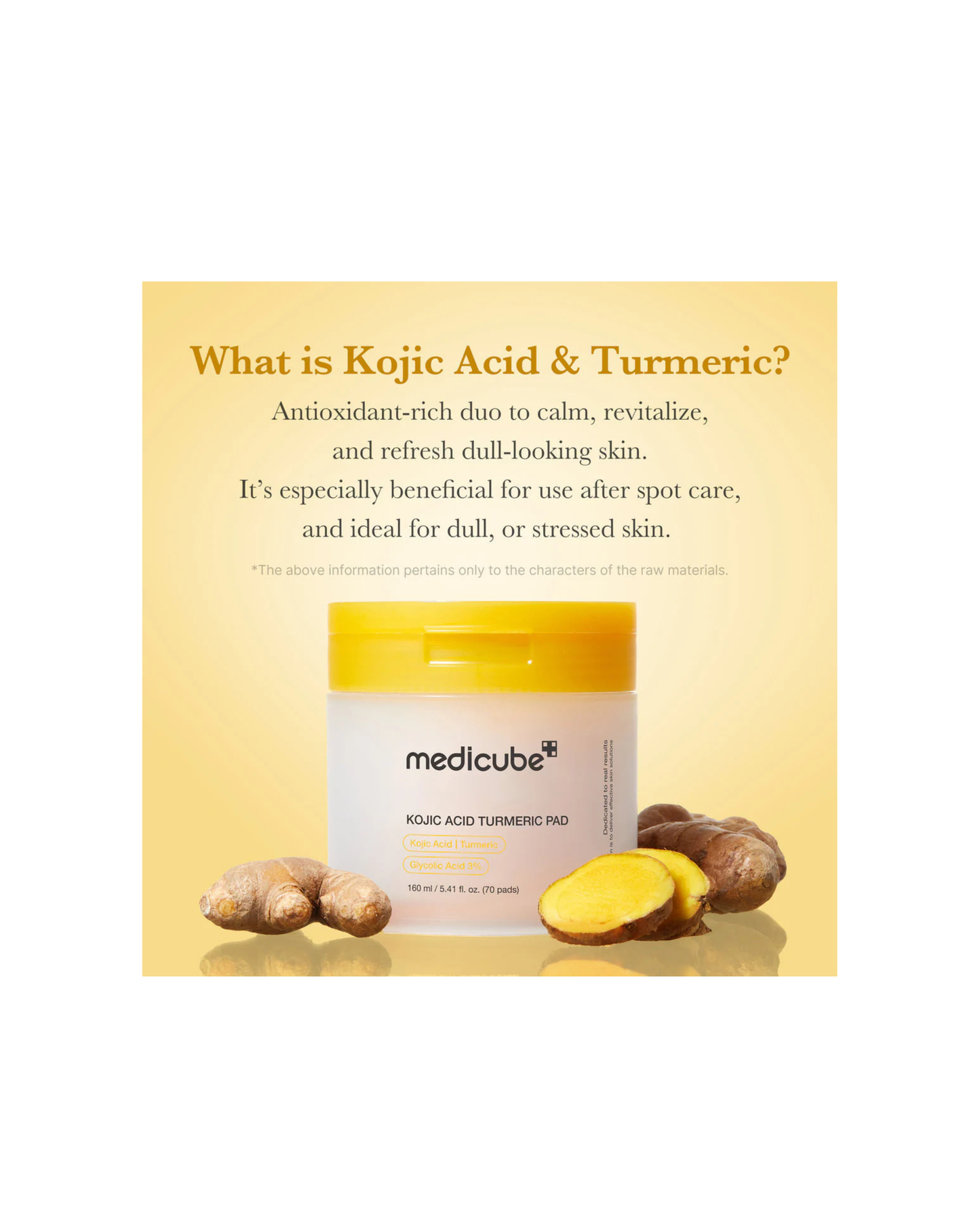 MEDICUBE Kojic Acid Turmeric Pad (70 Pads)