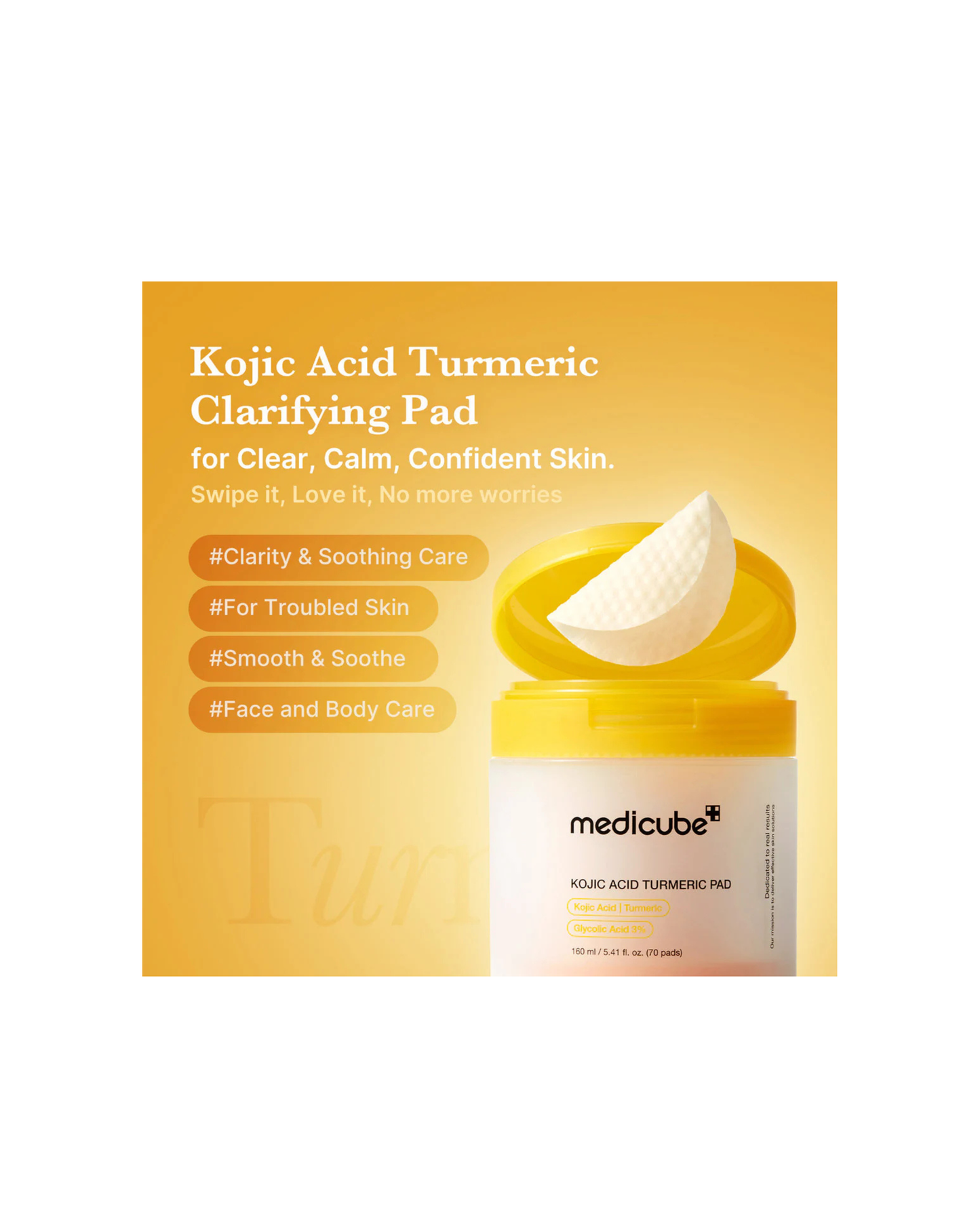 MEDICUBE Kojic Acid Turmeric Pad (70 Pads)