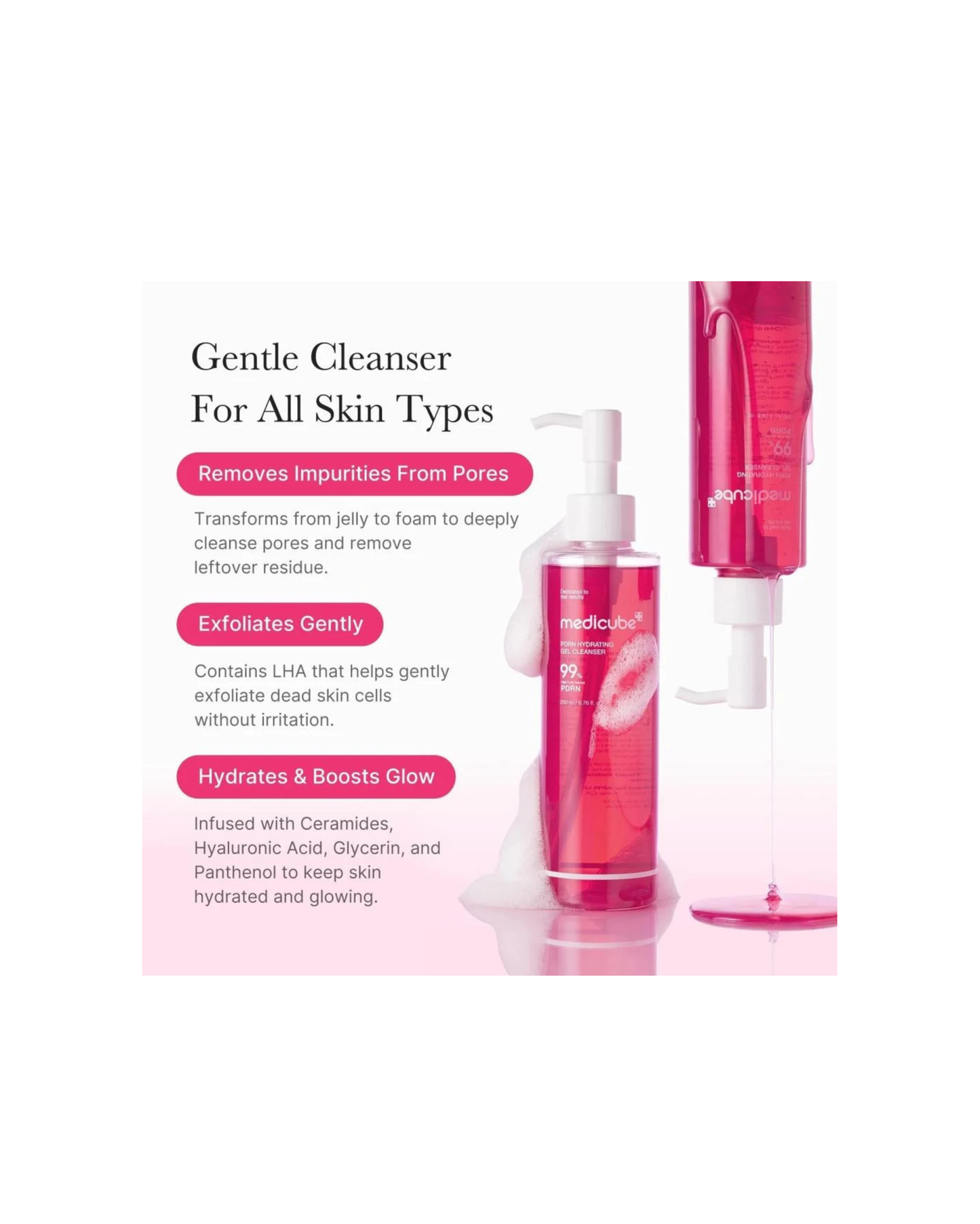 MEDICUBE PDRN Hydrating Gel Cleanser 200ml