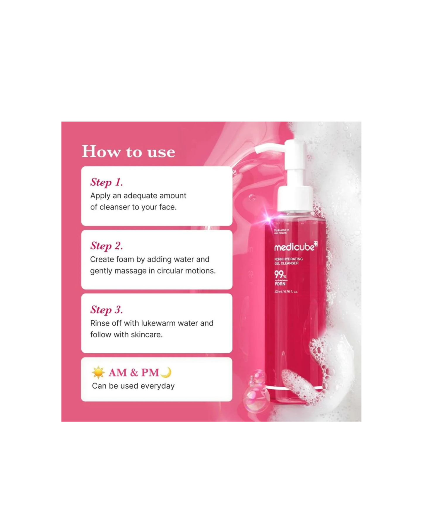 MEDICUBE PDRN Hydrating Gel Cleanser 200ml