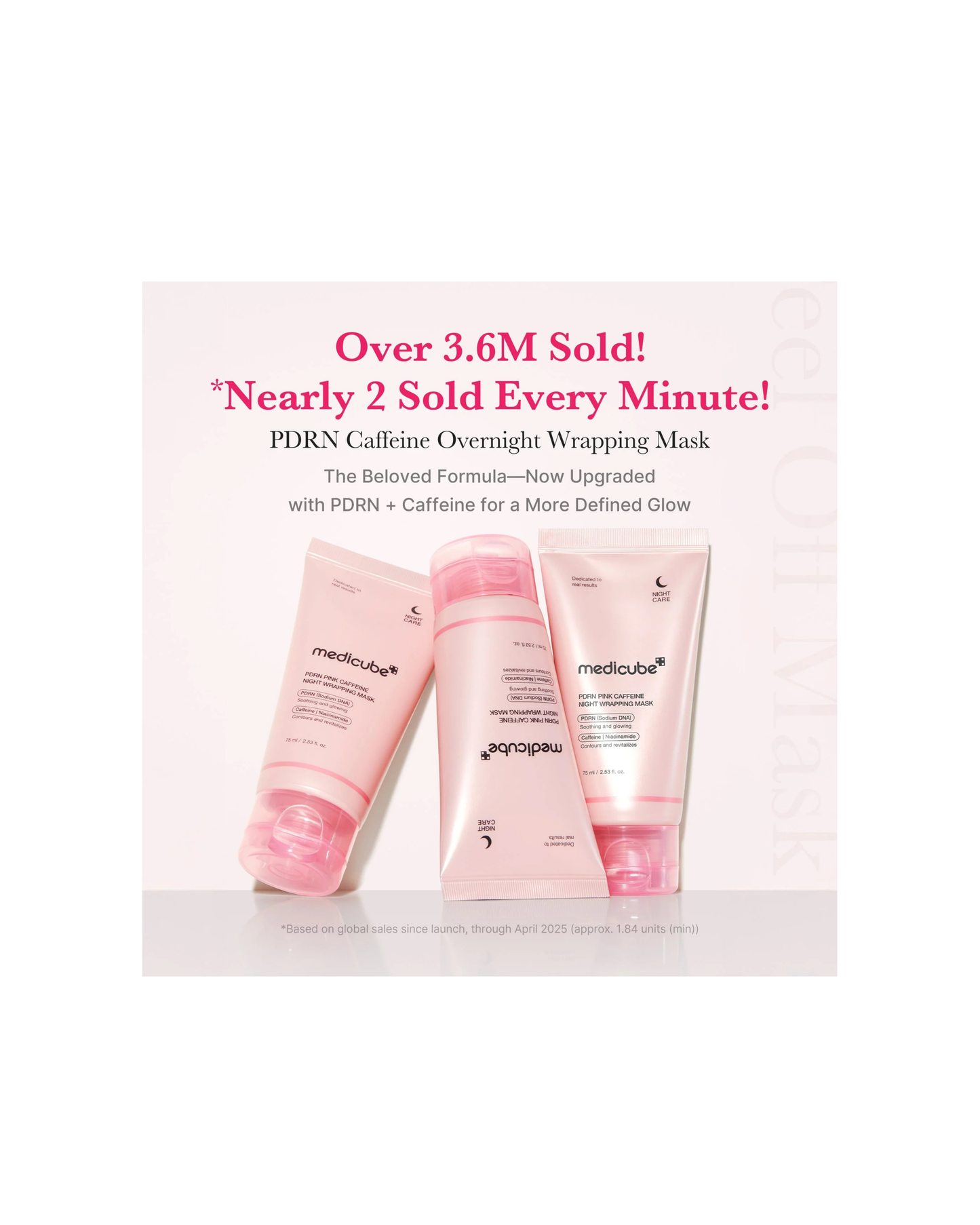 MEDICUBE PDRN Pink Caffeine Night Wrapping Mask 75ml