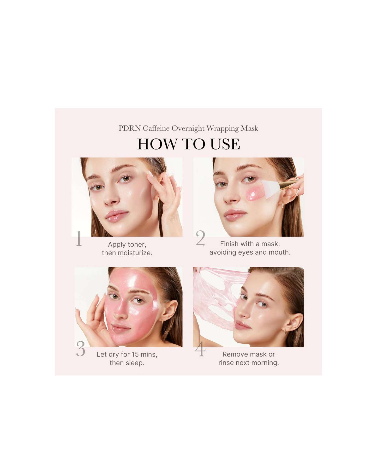 MEDICUBE PDRN Pink Caffeine Night Wrapping Mask 75ml